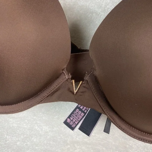 Victoria's Secret Very Sexy Push-Up Bra Size 36C Brown Smooth - Picture 4 of 9